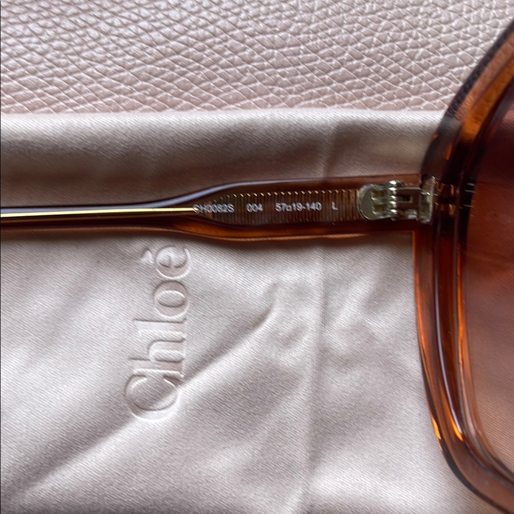 Chloe Sunglasses in Pink and Brown - Picture 7 of 16